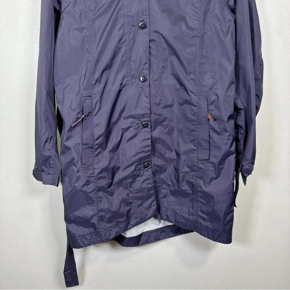 GoLite Womens Size Xsmall Purple Hooded Windbreaker Outdoor Belted Jacket - Picture 5 of 15